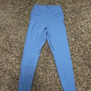 Women's Blue High-Waisted Leggings